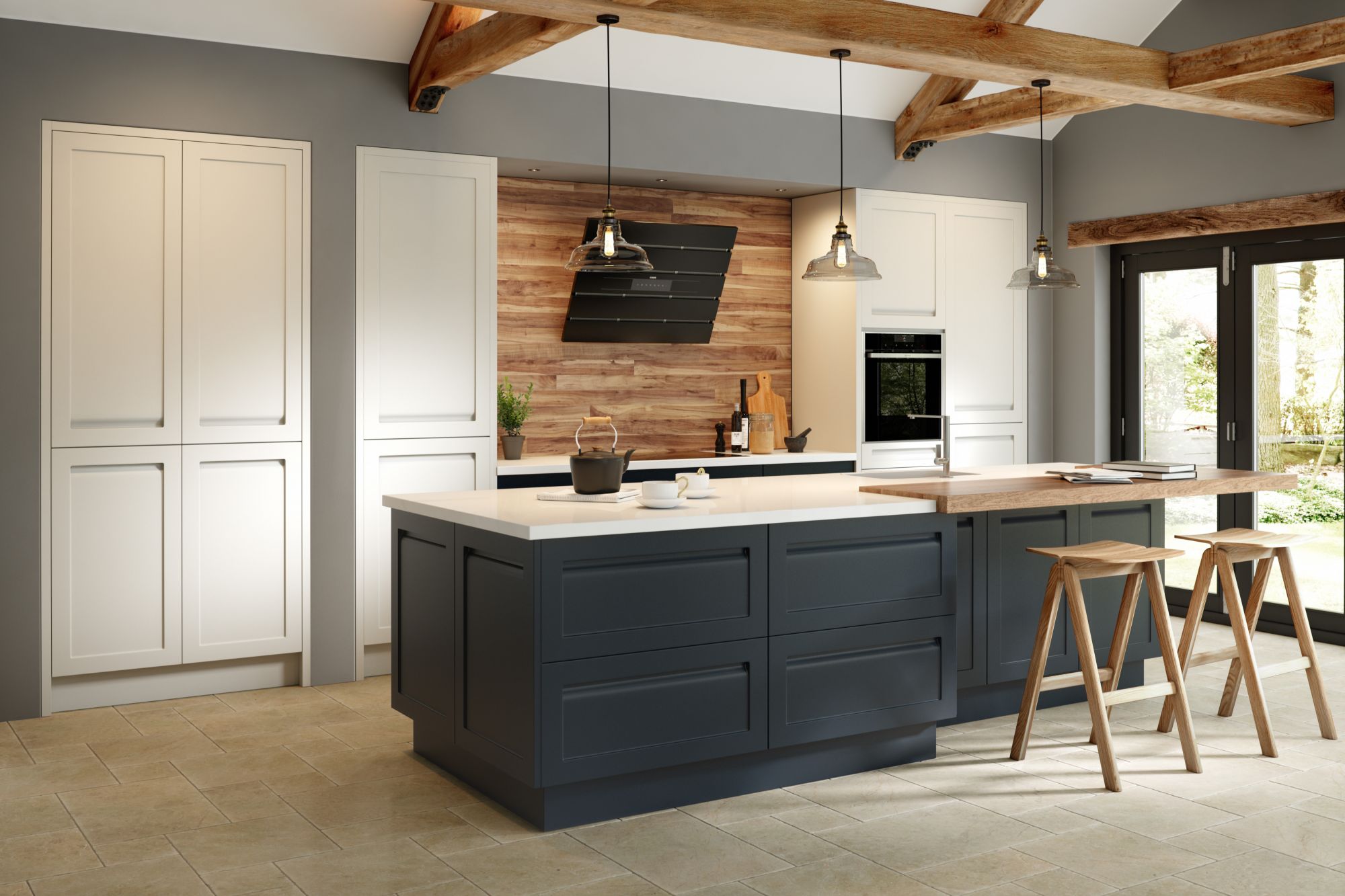 wood effect splashback